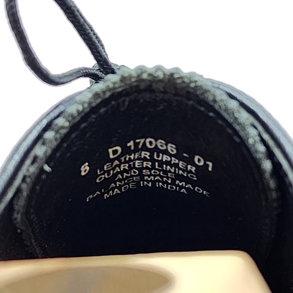 Florsheim Men's Lexington Wingtip Oxford Black Leather Shoes Size 8 D - Picture 5 of 12
